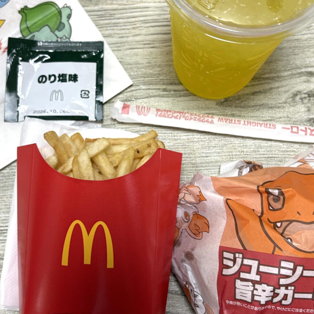 マクドナルド・ポケモンコラボ「ジューシーチキン満喫セット」